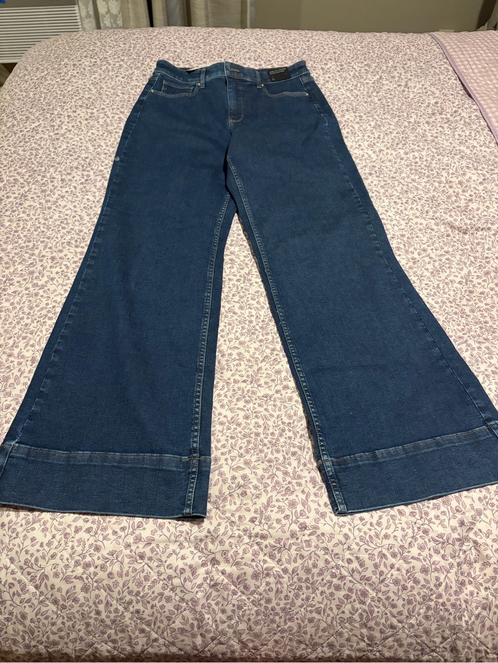 White House Black Market Dark Blue Wide Leg Jeans